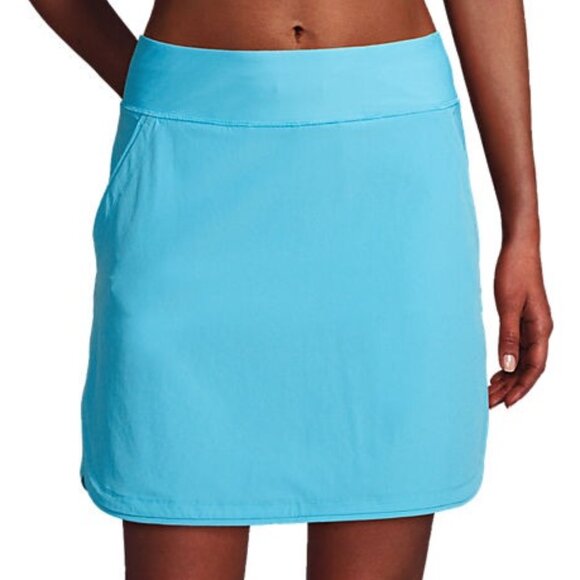 Lands' End Women's Comfort Waist Swim Skirt Swim Bottoms Skort - Picture 2 of 5